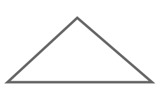 三角形を線のみで描いたブラウザでの表示
